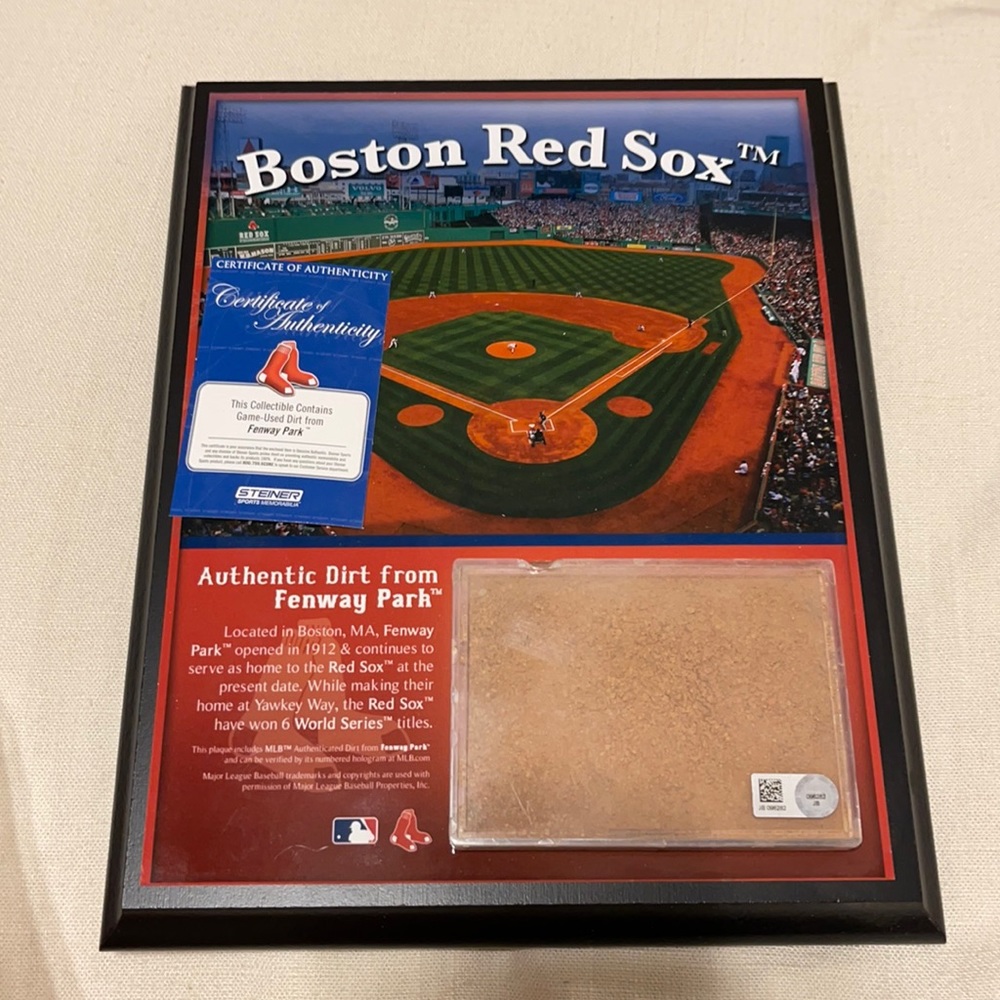 Boston Red Sox Fenway park dirt